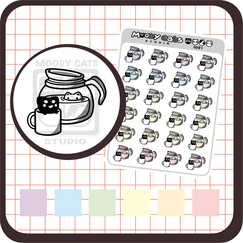 Coffee Kitties Pastels