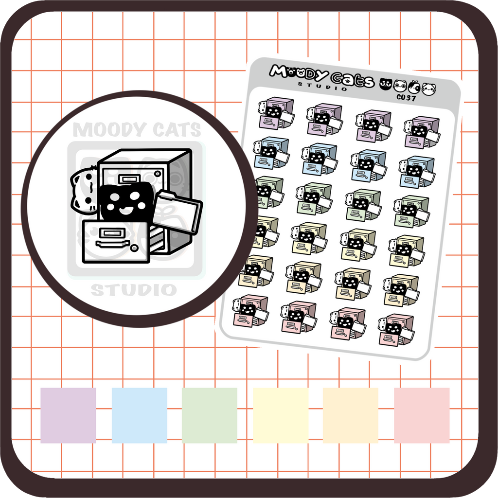 Filing Kitties Pastels
